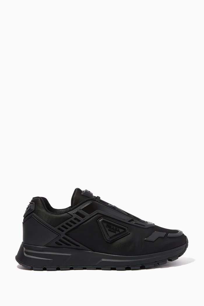 

Prax 01 Sneakers in Nylon Gabardine, Black