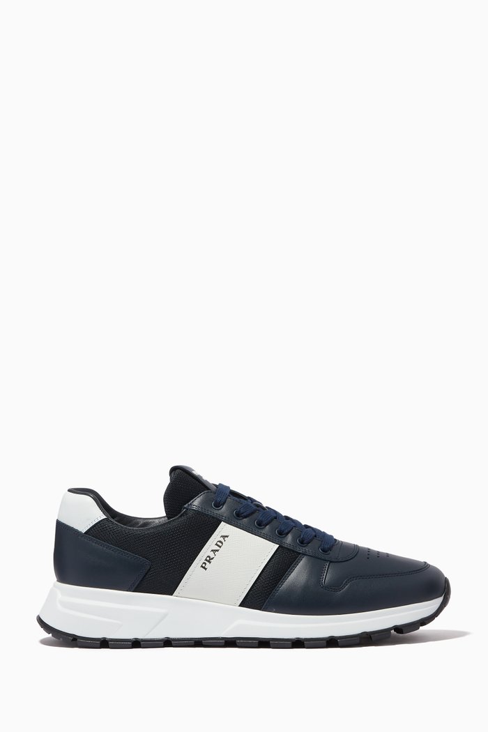 

PRAX 01 Sneakers in Calfskin Leather, Blue