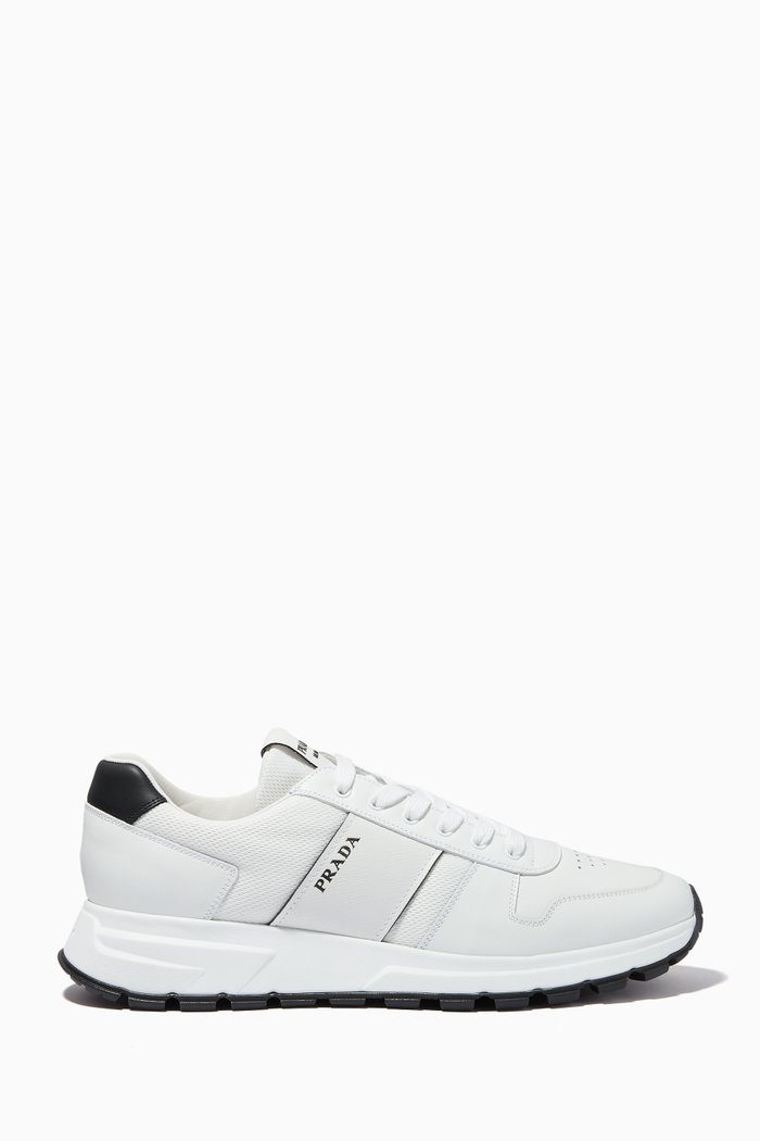 

PRAX 01 Sneakers in Calfskin Leather, White