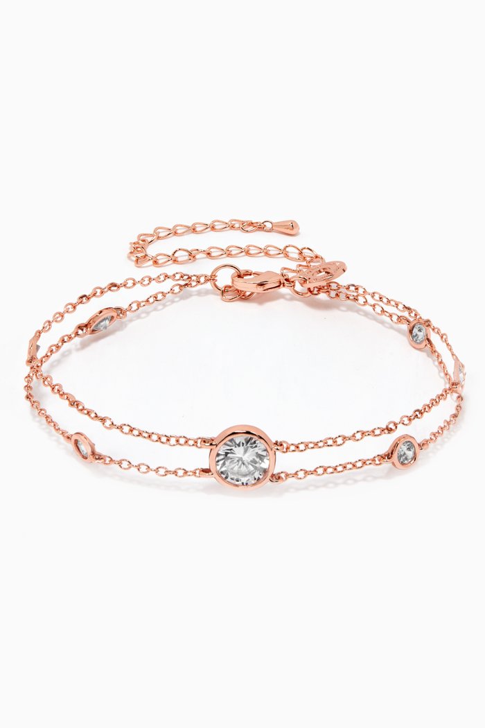 

Double Row Bracelet, Rose gold