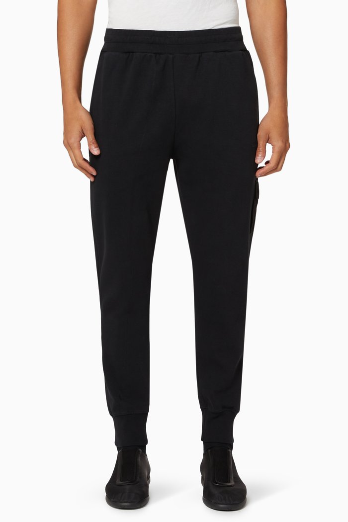 

Essential Cotton Track Pants, Black