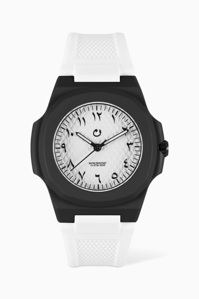 

SS White Watch, Black