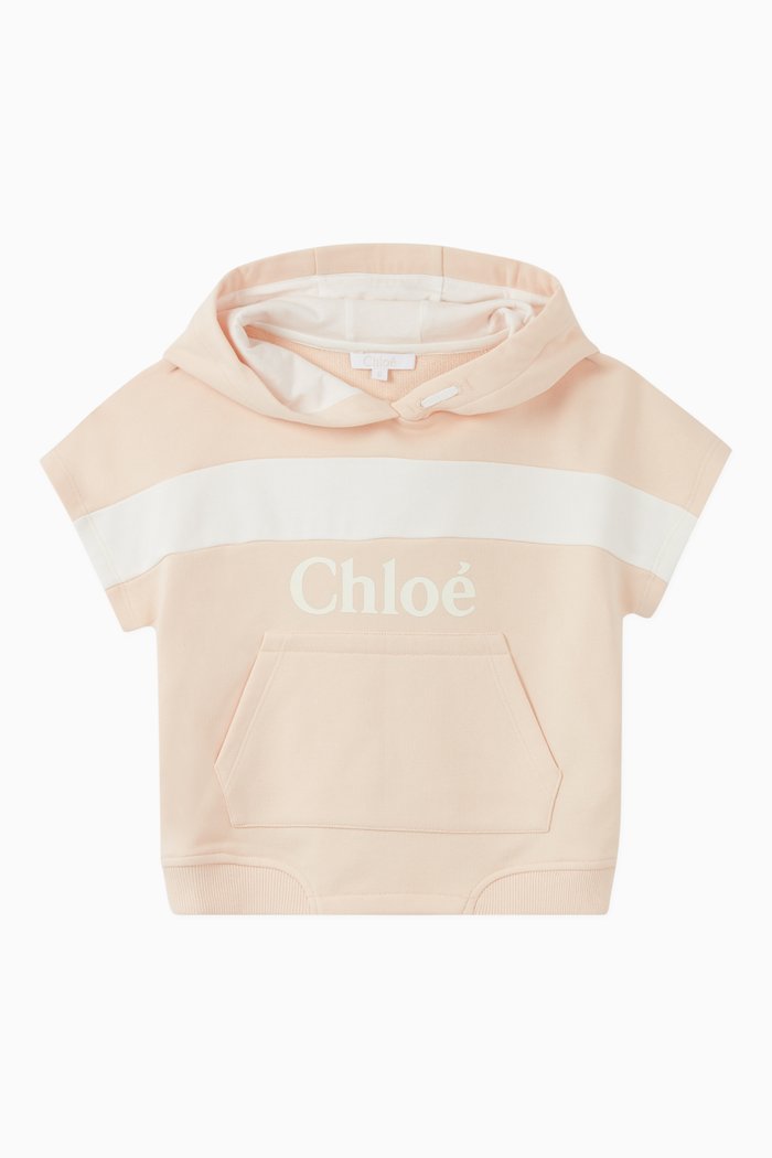 

Logo Cotton Hoodie, Pink