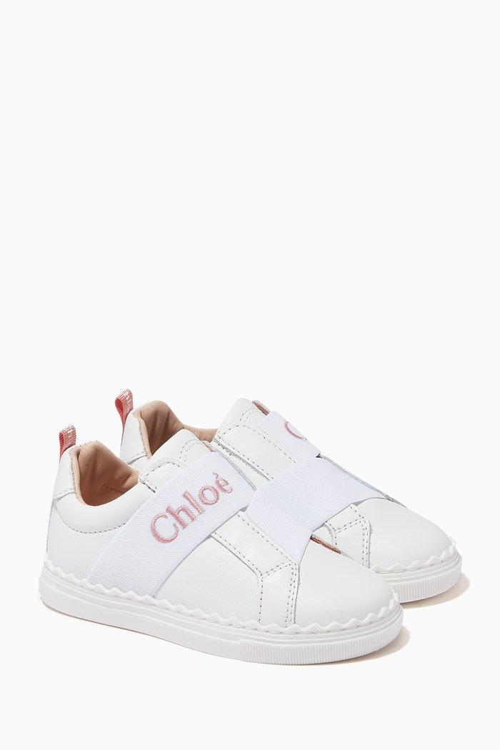 

Logo Sneakers in Leather, Neutral