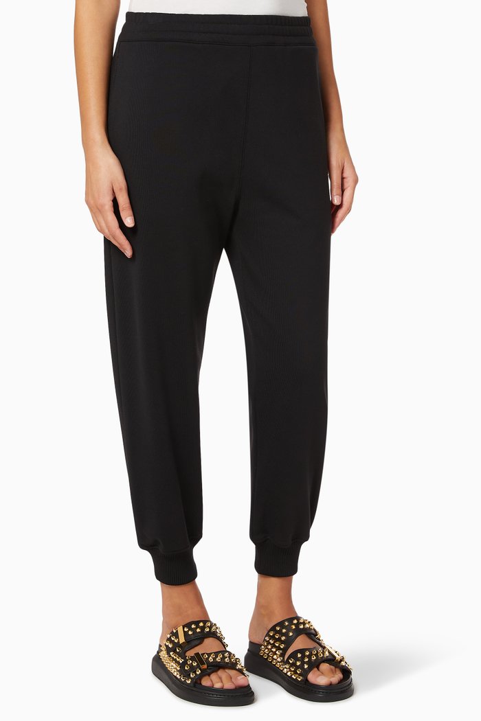 

Jogger Pants in Cotton Jersey, Black