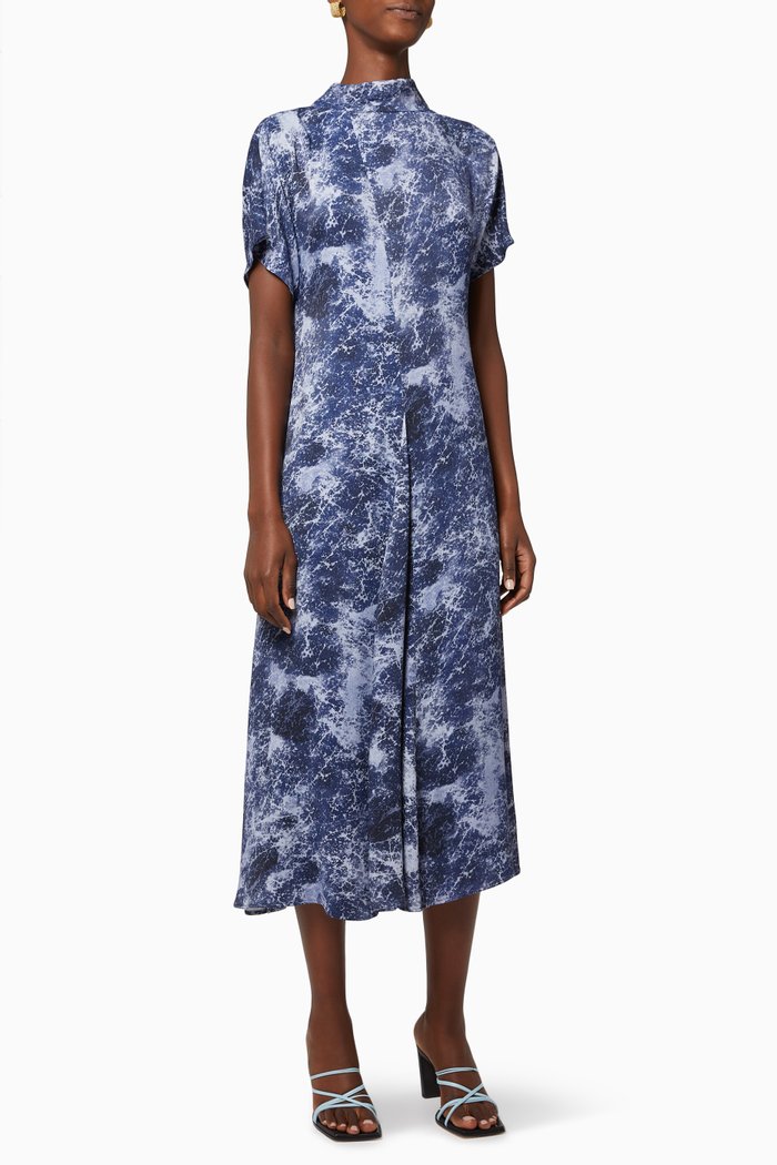 

Patria Satin Dress, Blue