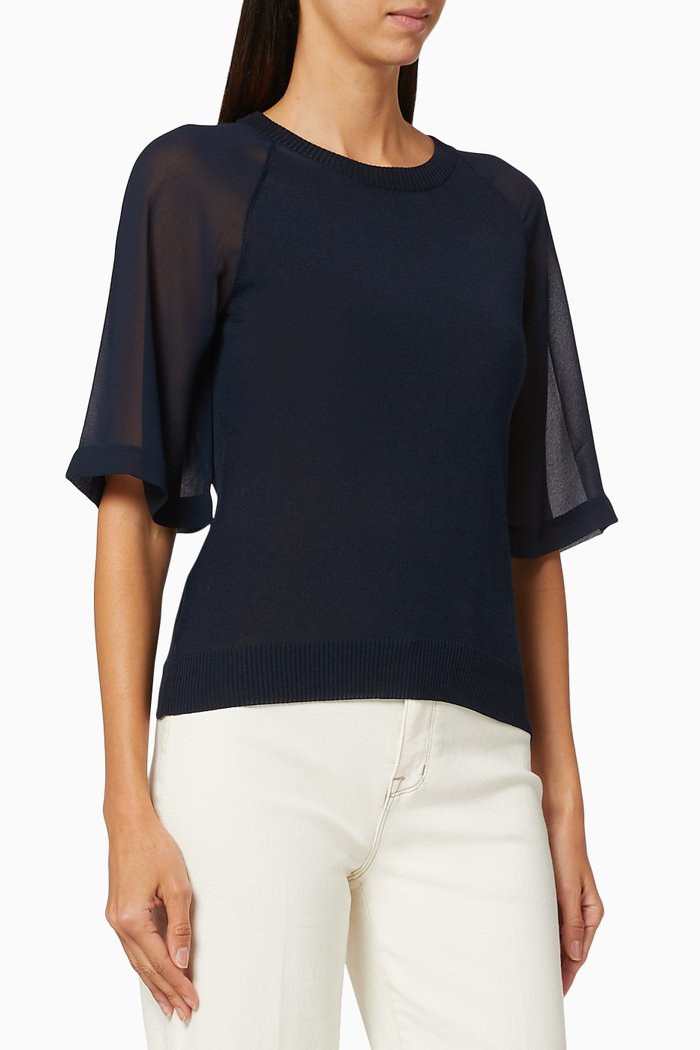 

Piramide Cotton Sweater, Blue