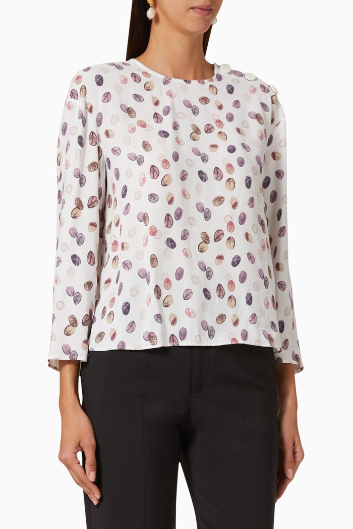 

Dinamo Petal Blouse, White
