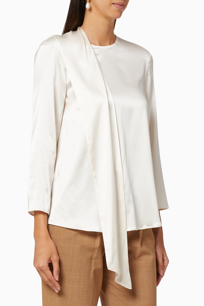 

Padda Satin Blouse, White