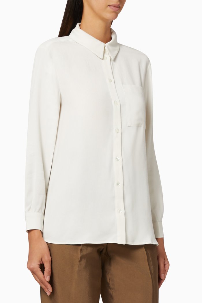

Divisa Twill Printed Shirt, White