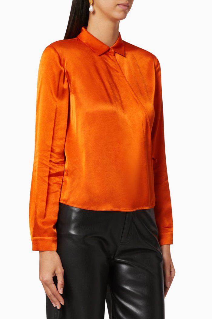 Canyon Satin Shirt, Neutral