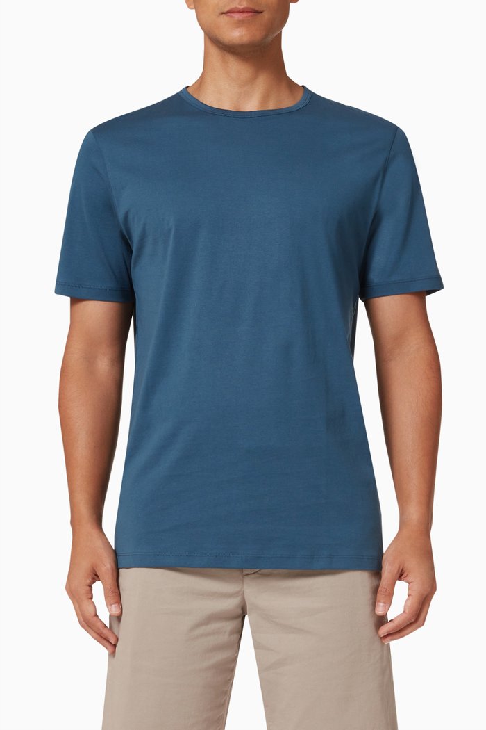 

Precise T-shirt in Cotton Jersey, Blue