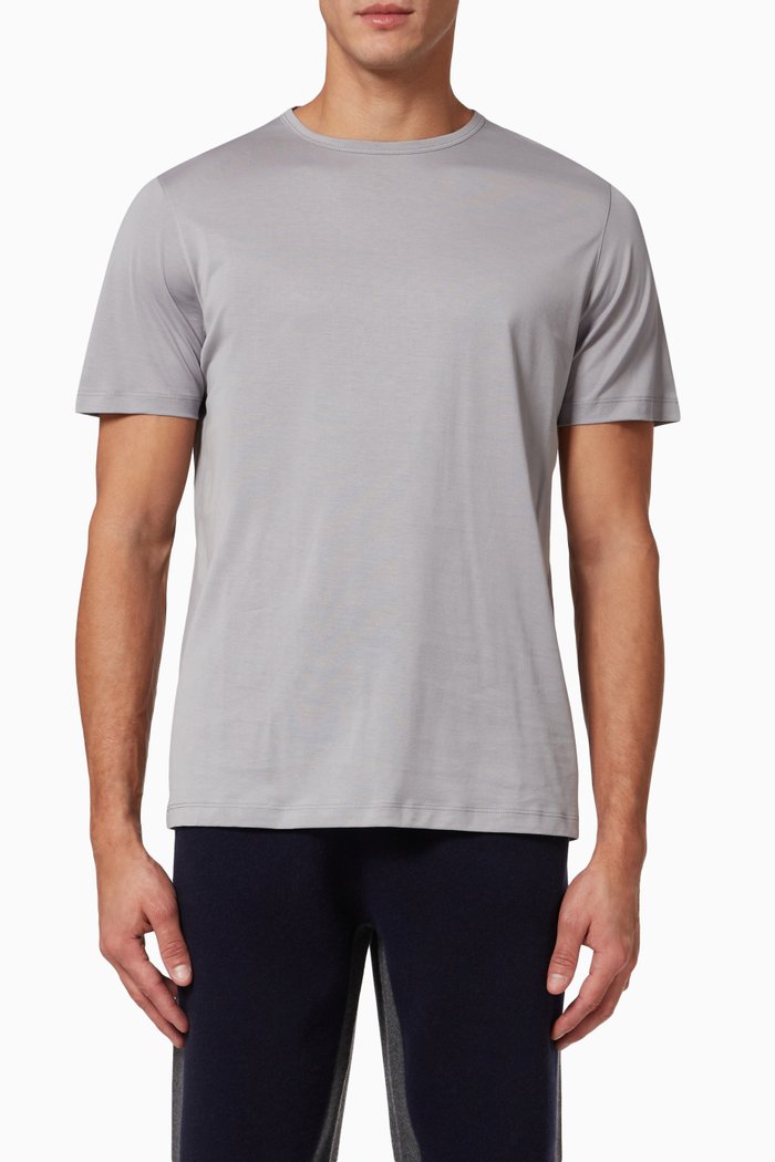 

Precise T-shirt in Cotton Jersey, Blue