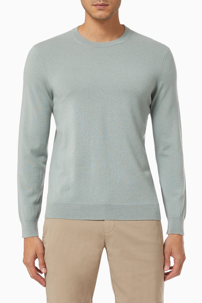

Crewneck Sweater in Cashmere, Grey