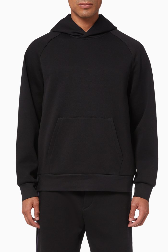 

Rev Reversible Cotton Hoodie, Black