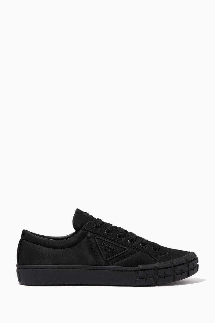 

Cassetta Wheel Sneakers in Re-Nylon Gabardine, Black