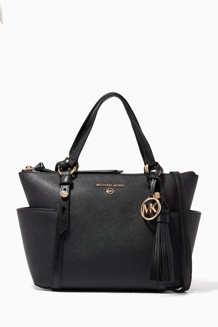 

Nomad Small Tote Bag in Saffiano Leather, Black