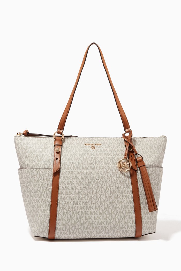 

Nomad Large Tote Bag in Canvas, White