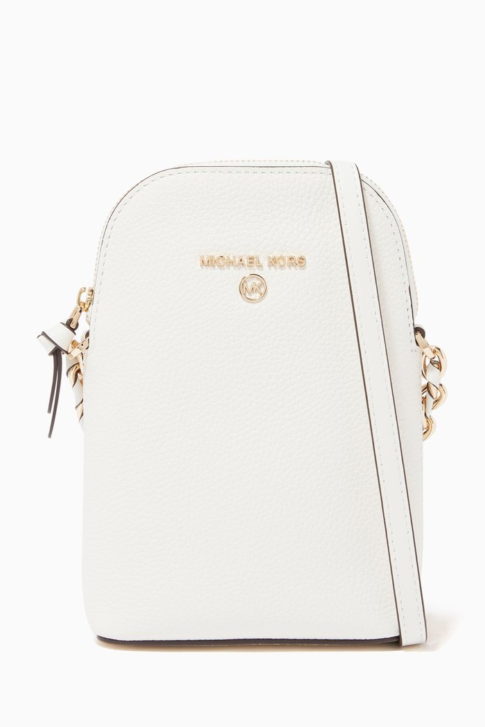 

Jet Set Crossbody Bag in Leather, White