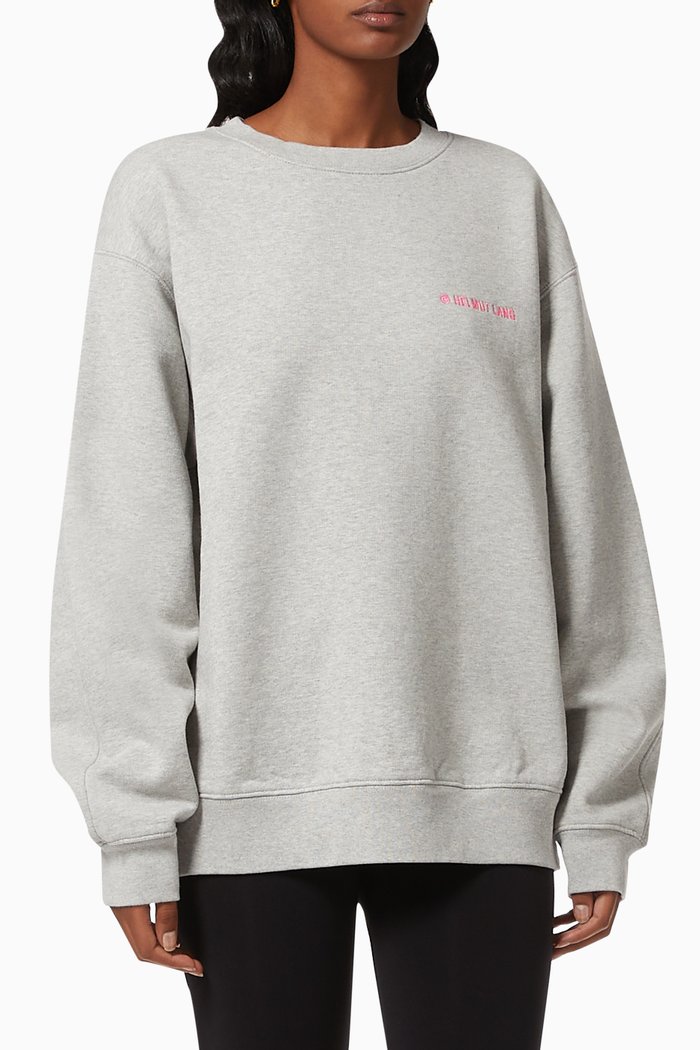 

Helmut Lang Logo Jersey Sweatshirt, Grey