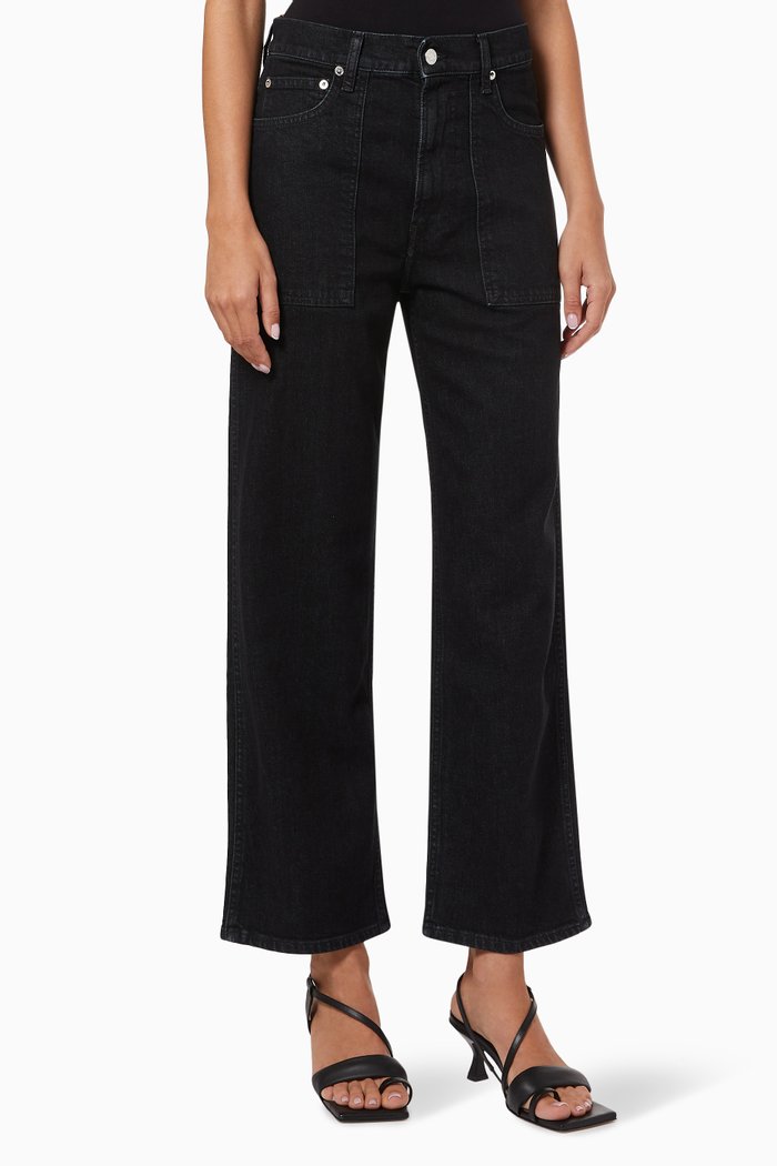 

Factory High Rise Jeans, Black