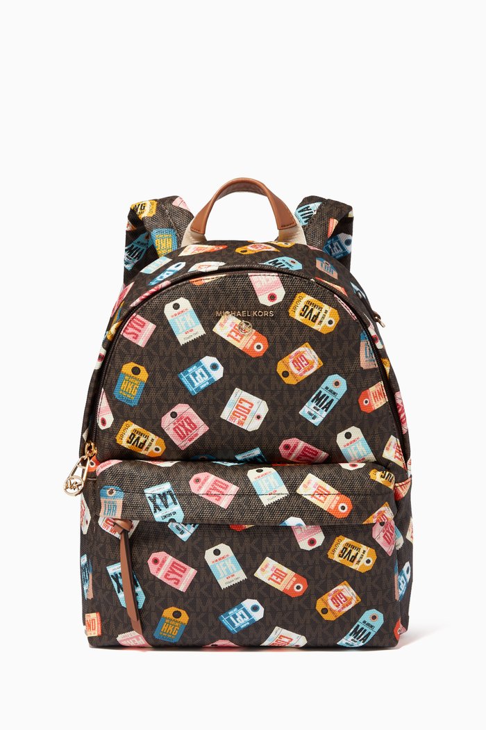 

Slater Medium Backpack in Canvas, Brown