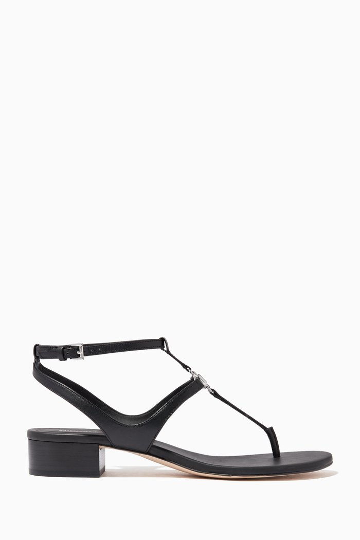 

Lita Thong Sandals in Leather, Black