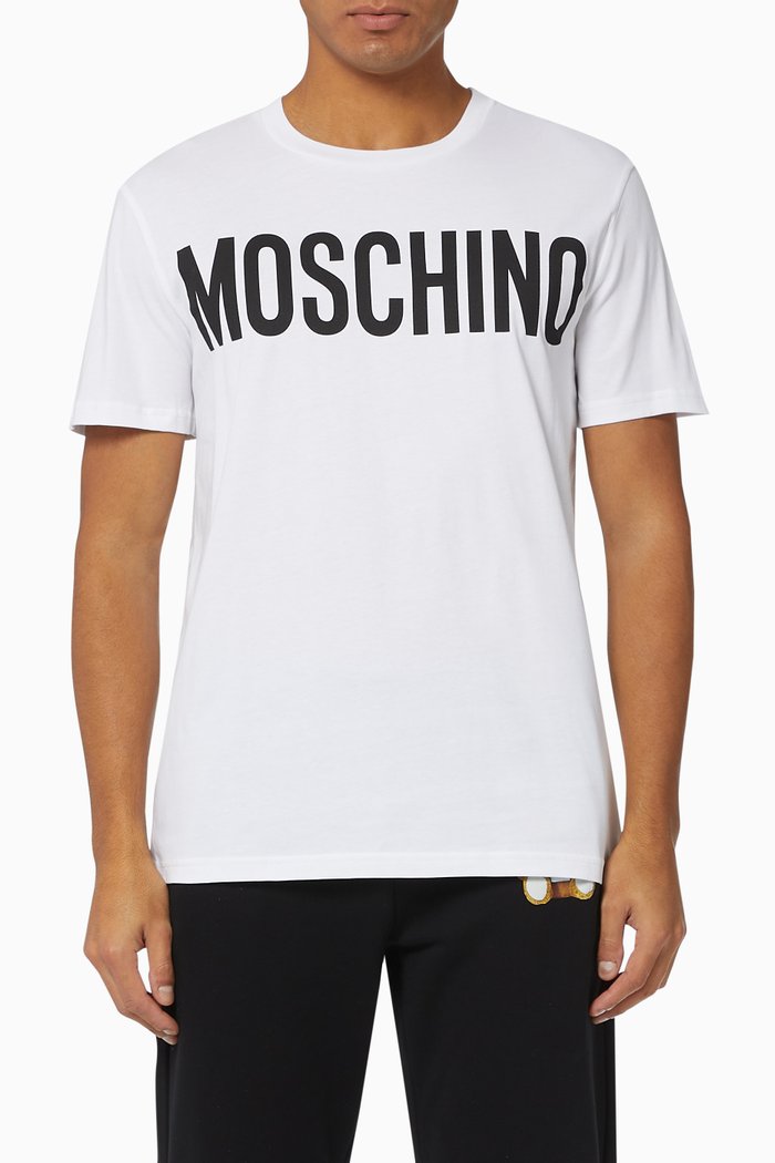 

Logo Print Cotton T-Shirt, White