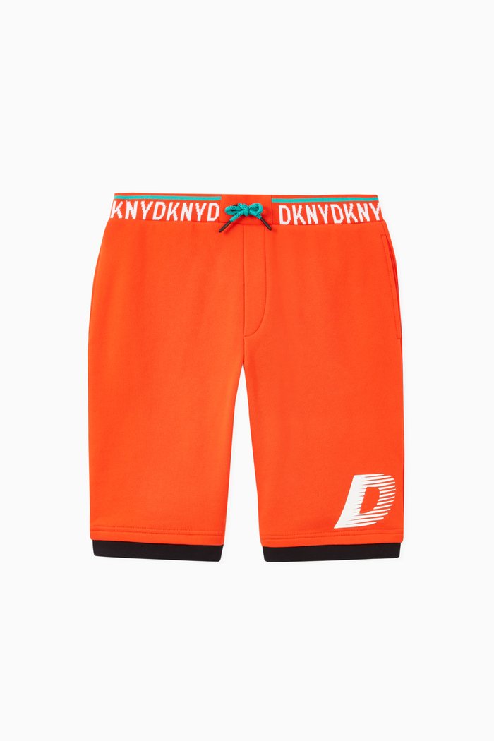 

Logo Tape Shorts in Jersey, Orange