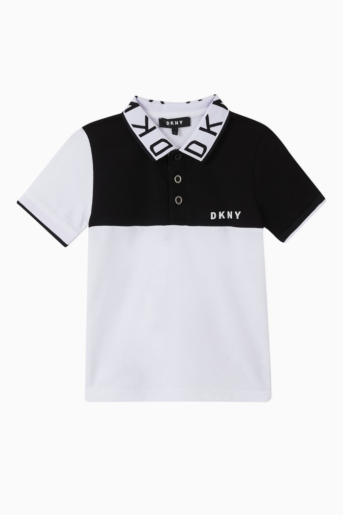 

Bicolour Polo Shirt, White