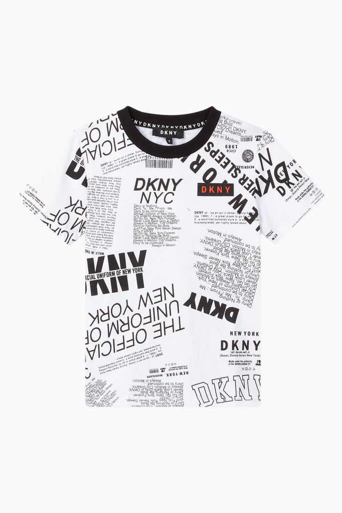 

Newspaper Print T-Shirt, White