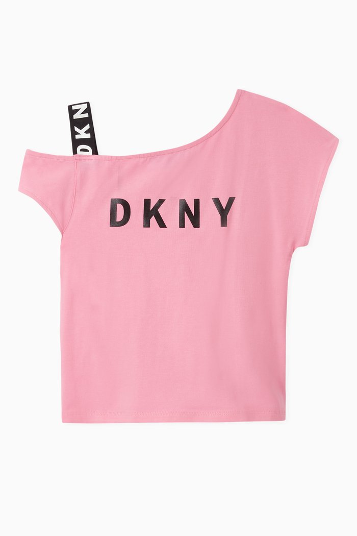 

DKNY Strap Off Shoulder T-shirt, Pink