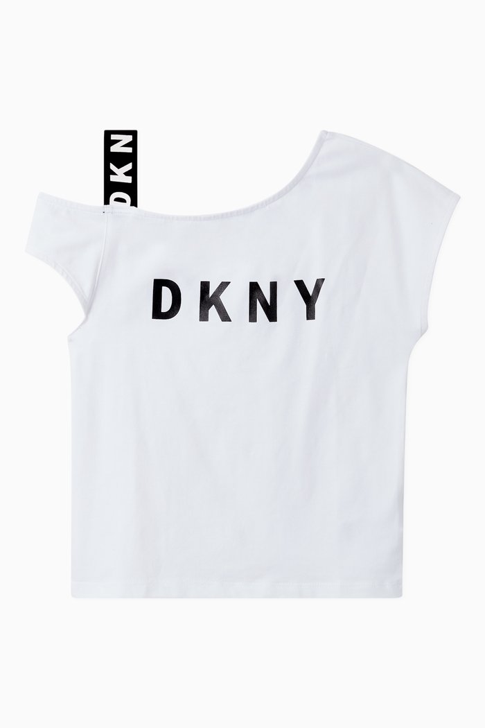 

DKNY Strap Off Shoulder T-shirt, White