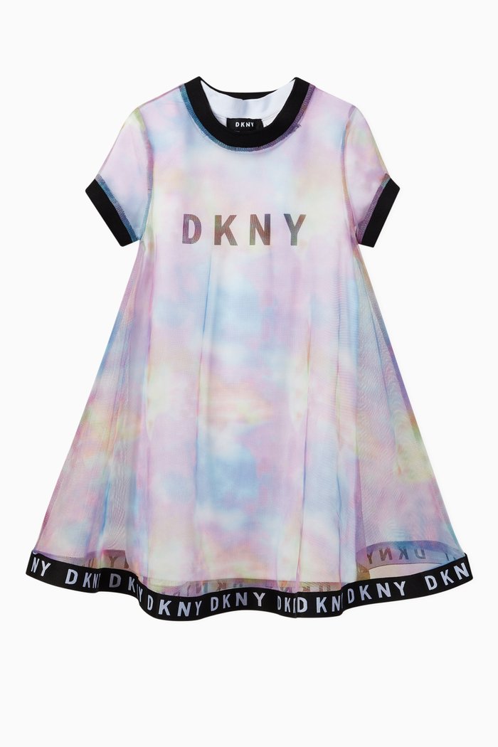 

Tie-Dye Layered Logo Dress, Multicolour