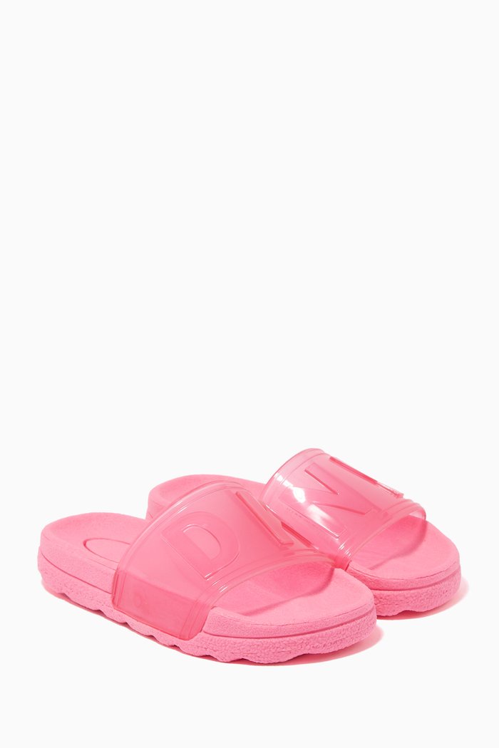

Transparent Slides in PVC, Pink