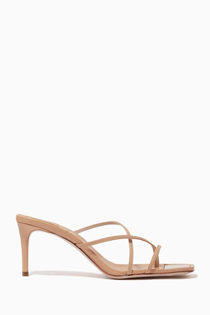 

Tyna Mules in Smooth Leather, Neutral