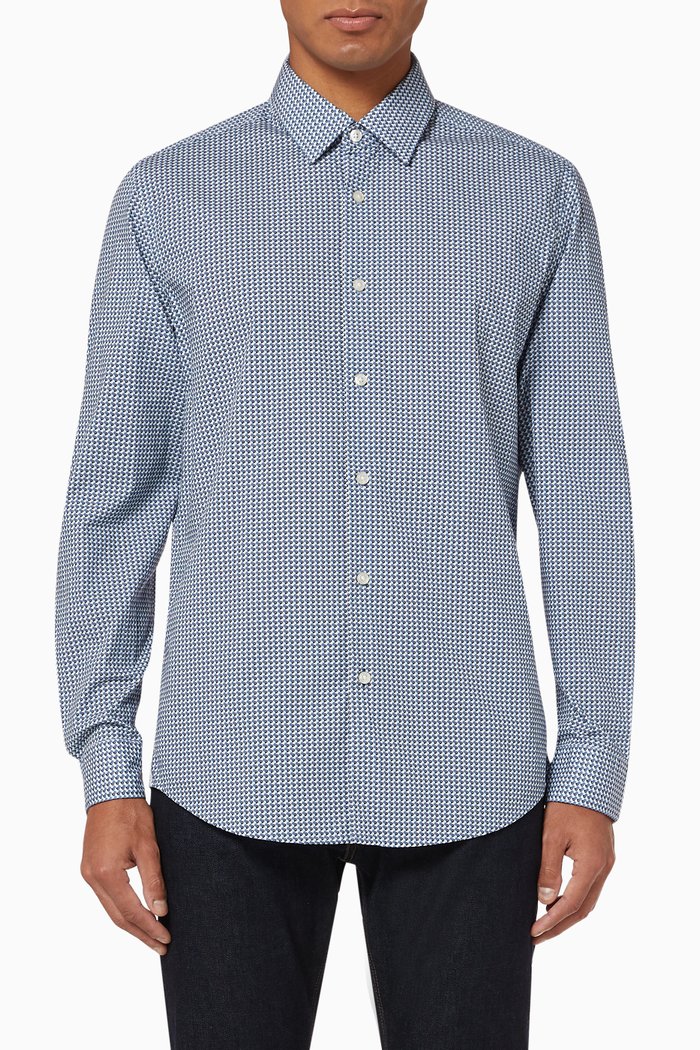 

Lukas 53 Cotton Shirt, Blue