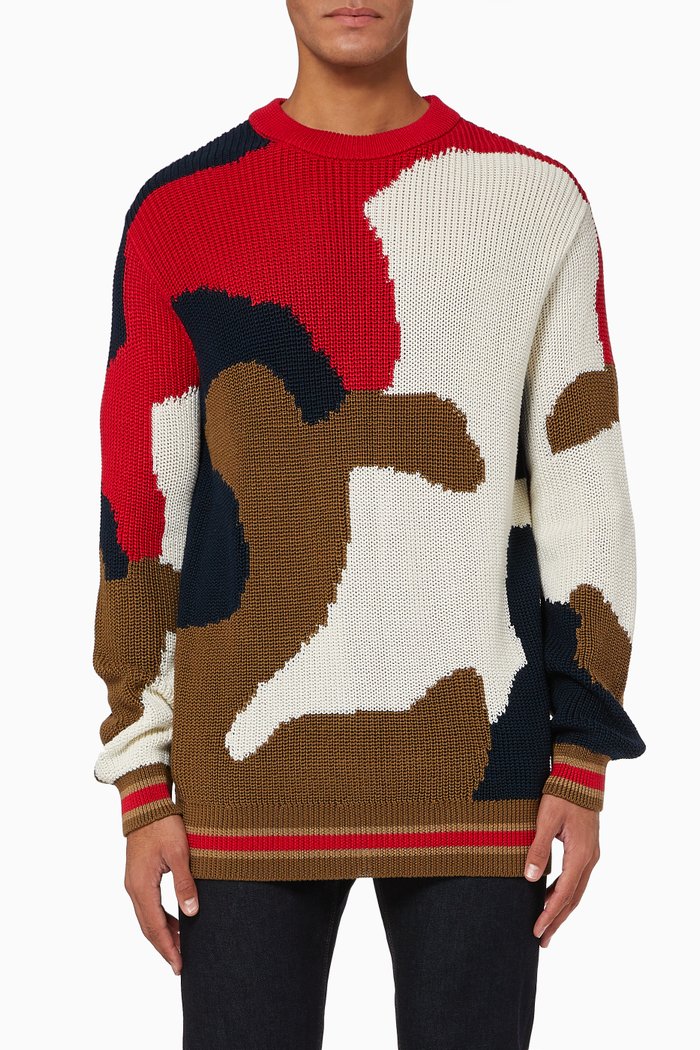 

Odolce Patterned Sweater, Brown