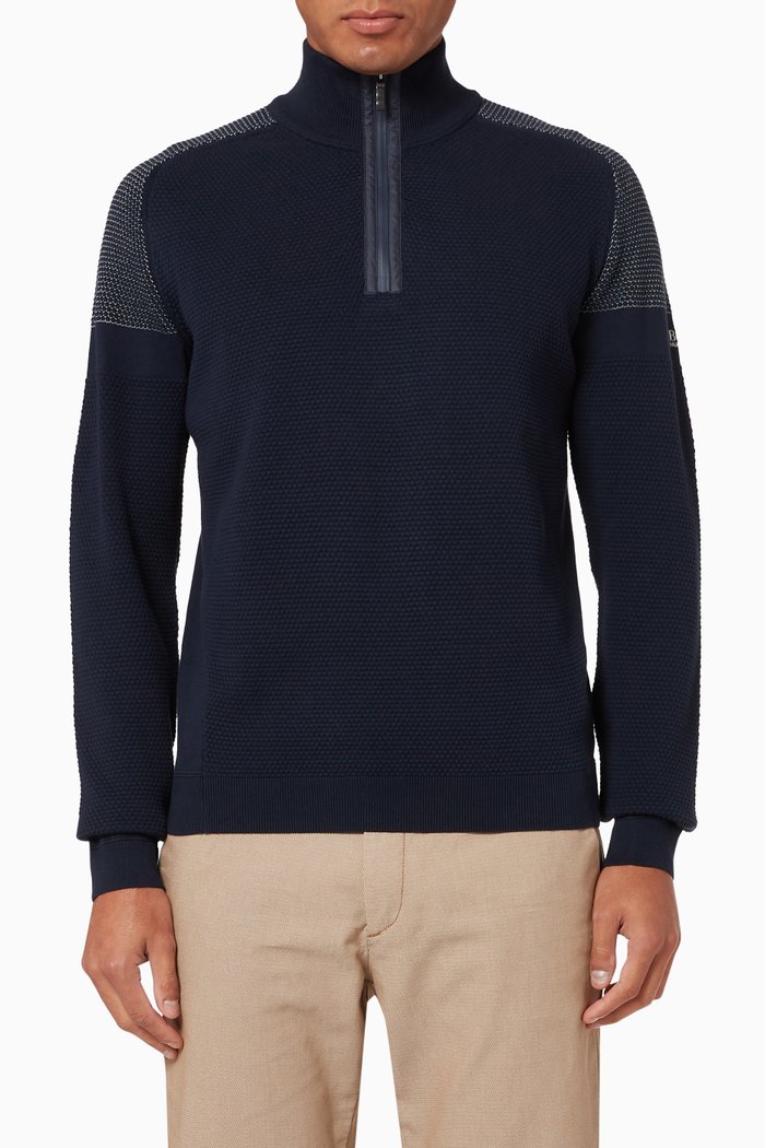 

Zemat Organic Cotton Sweater, Blue