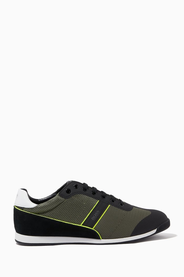 

Glaze Low-Top Sneakers in Suede, Green