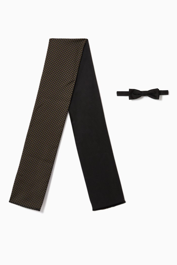 

Bow-Tie & Scarf Set, Black