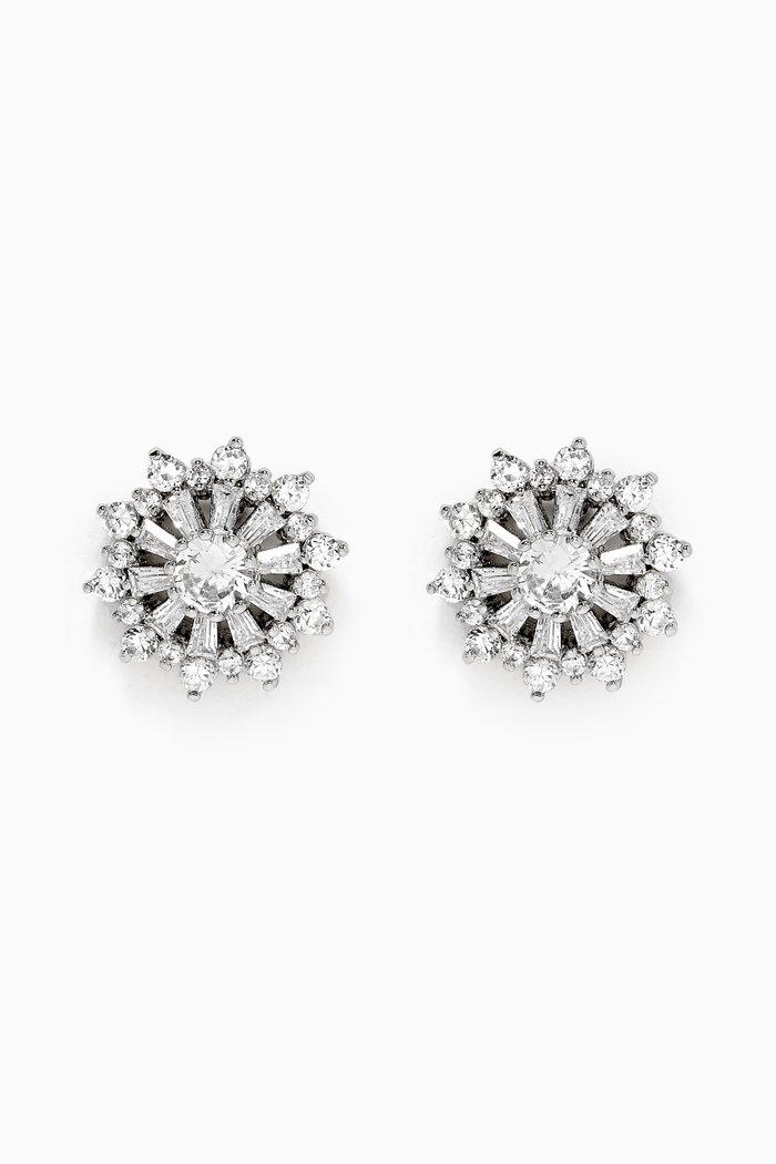 

Star Stud Earrings, Silver