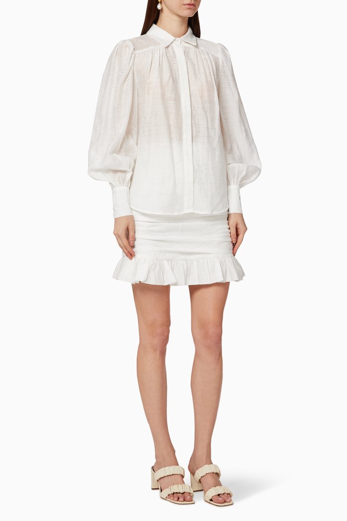

Surface Shirt & Skirt Set, White