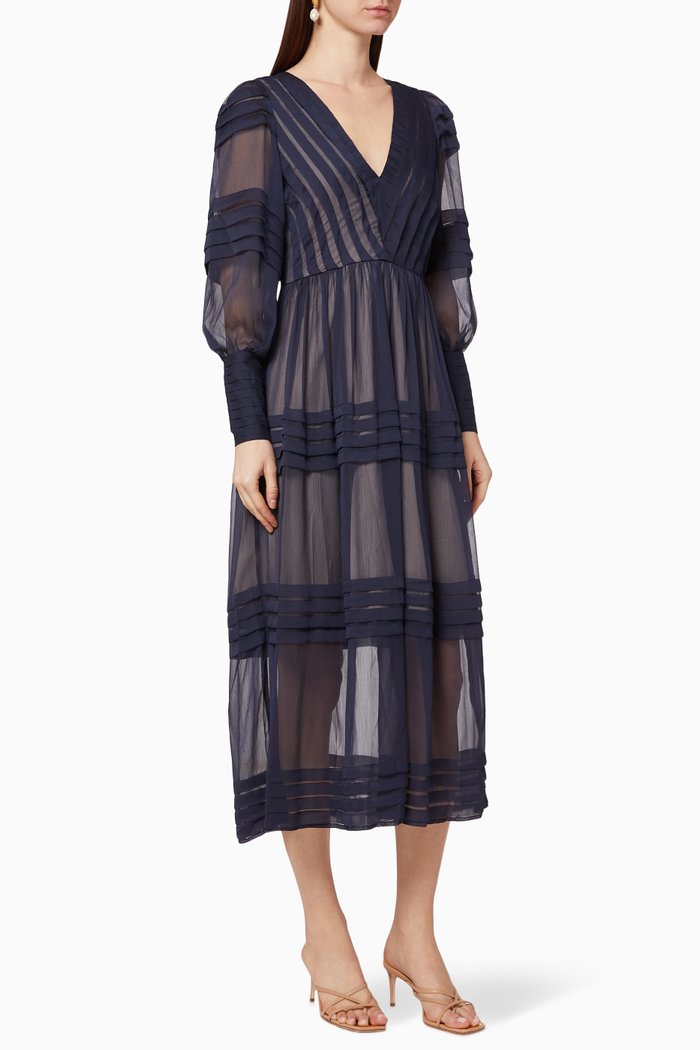 

Path Tiered Dress, Blue