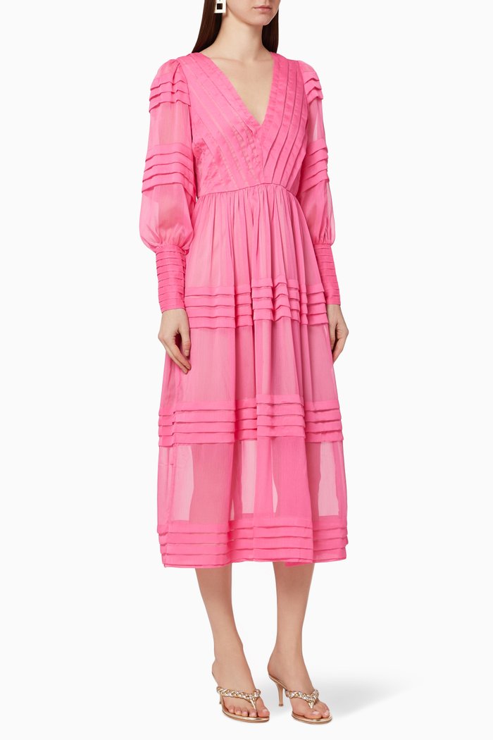 

Path Tiered Dress, Pink