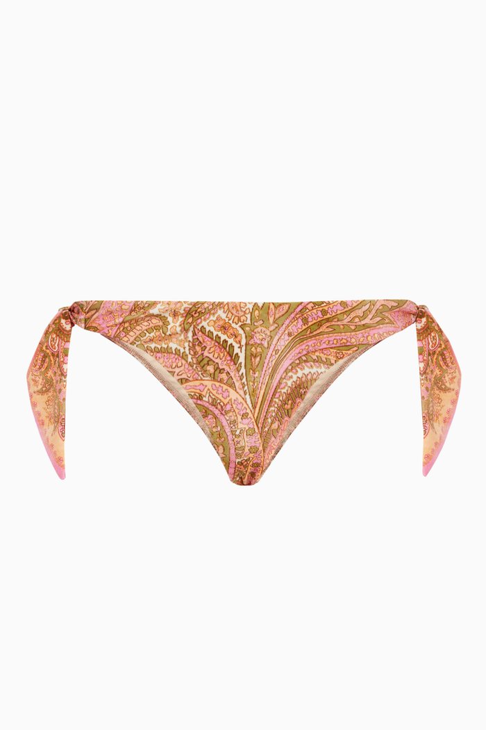 

Brighton Scarf Tie Bikini Bottom, Pink