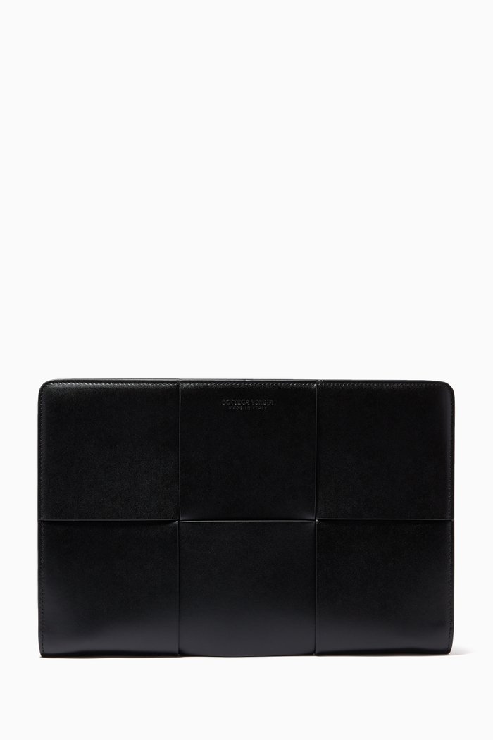

Document Case in Intrecciato Urban Leather, Black