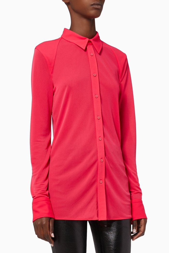 

Tech Crepe Jersey Shirt, Pink