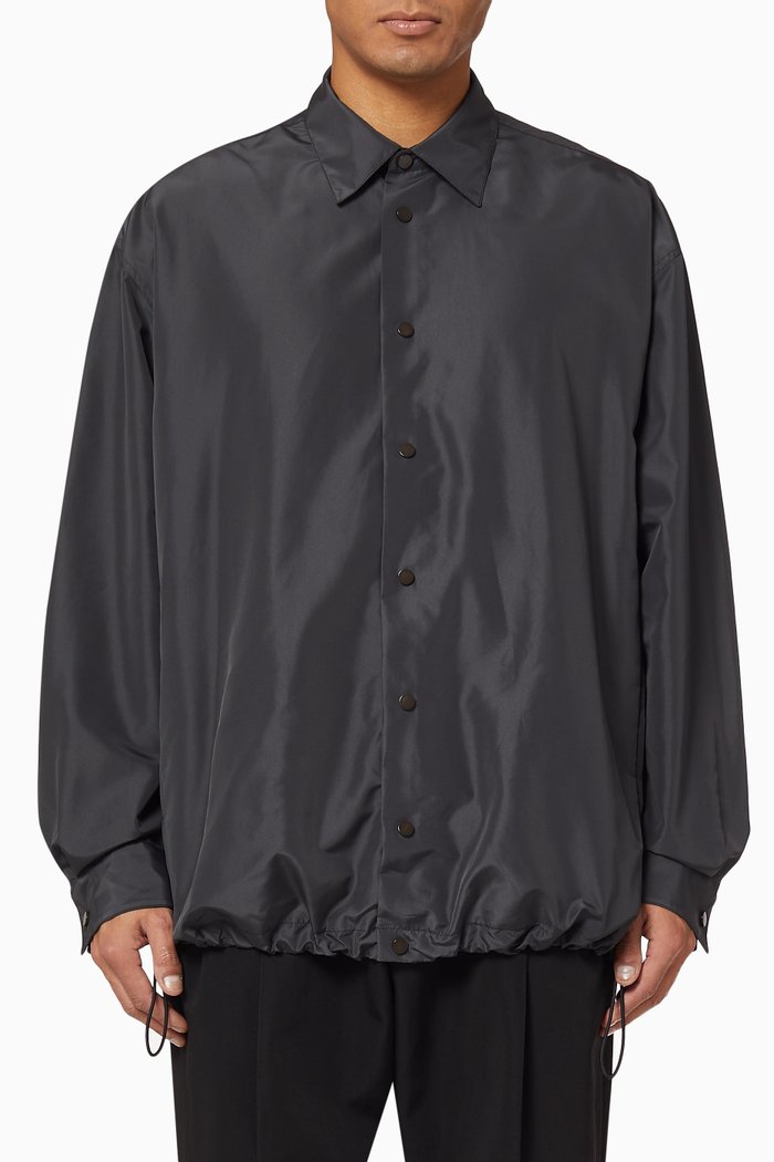 

Matte Ultra-light Poly Blouson Jacket, Grey