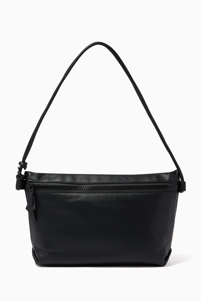 

Shoulder Pouch in Hidrology Calfskin, Black